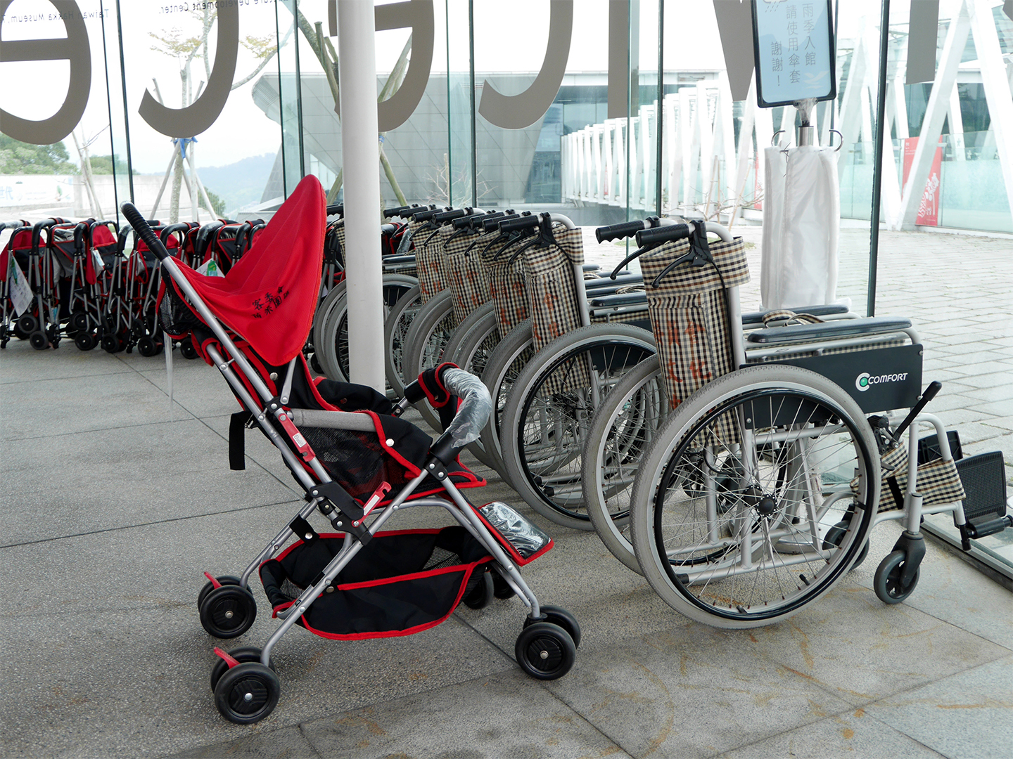 Wheelchairs and strollers