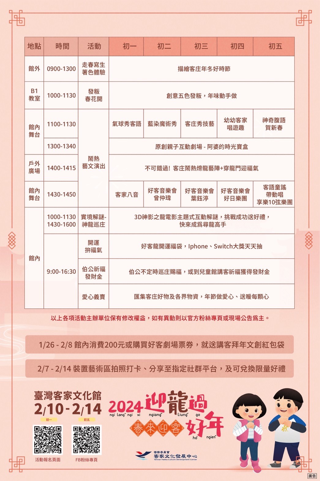時程表