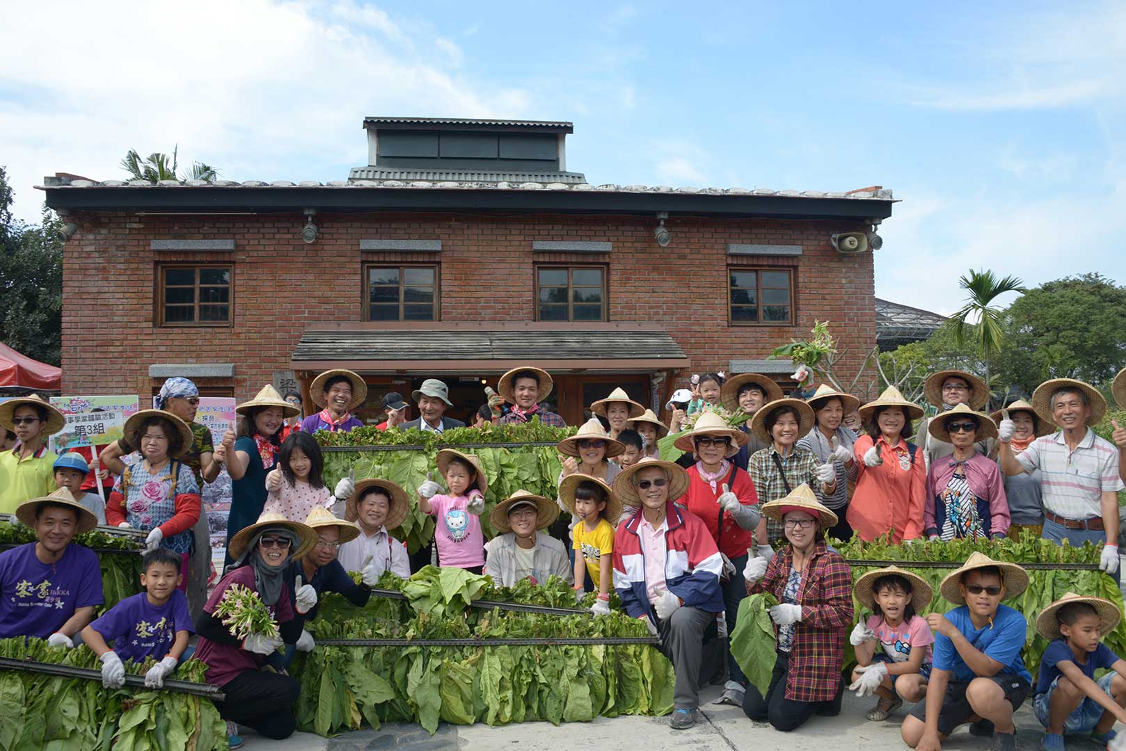 The activity of experiencing tobacco collection was finished!