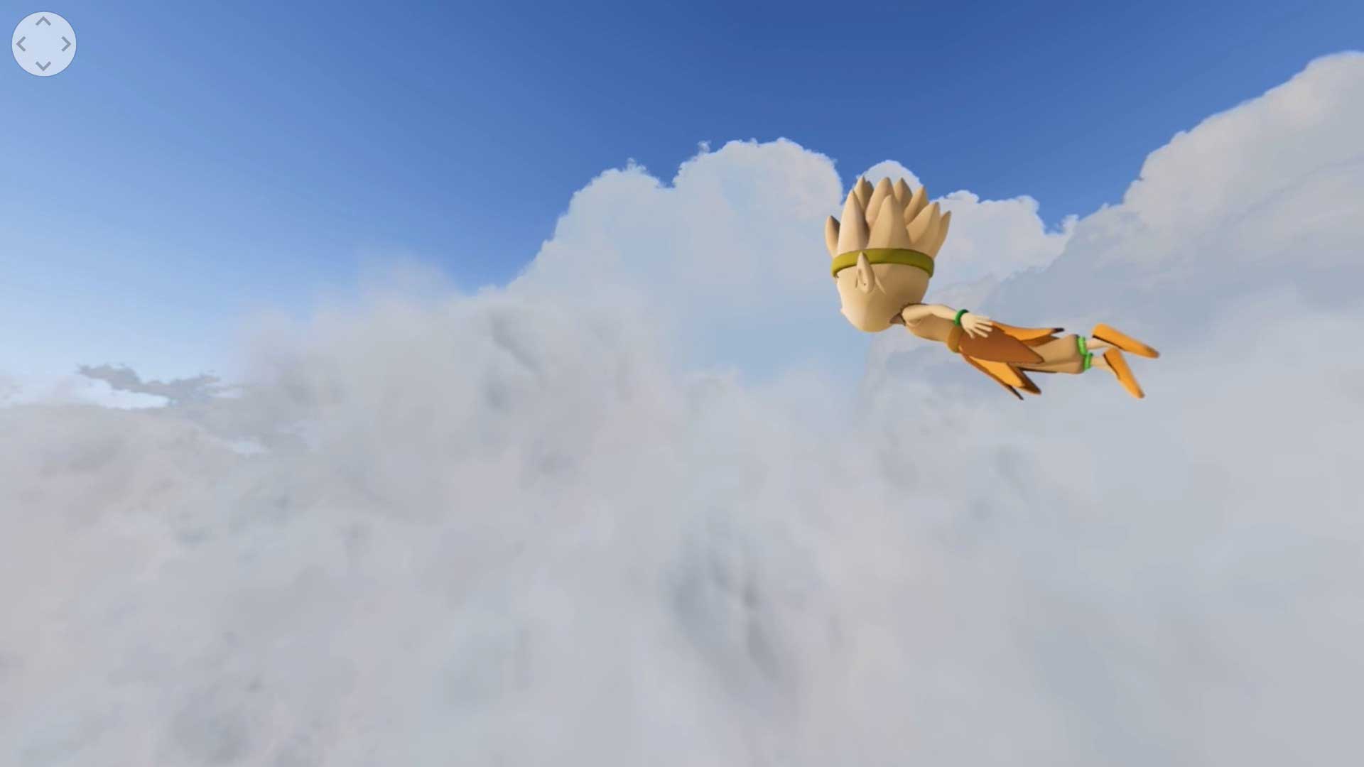 精靈在天上飛的遊戲畫面